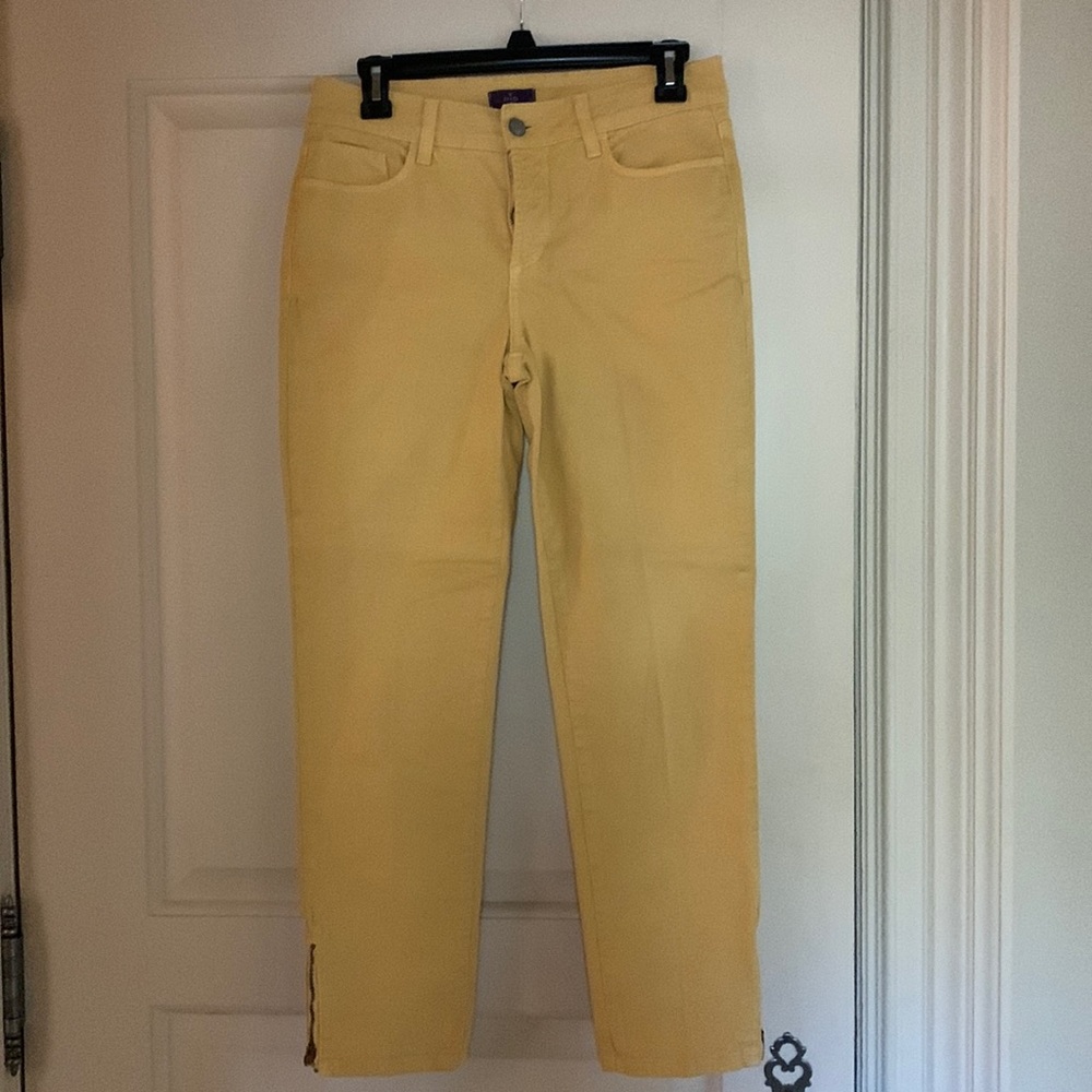 NYDJ size 2 mustard color ankle pants